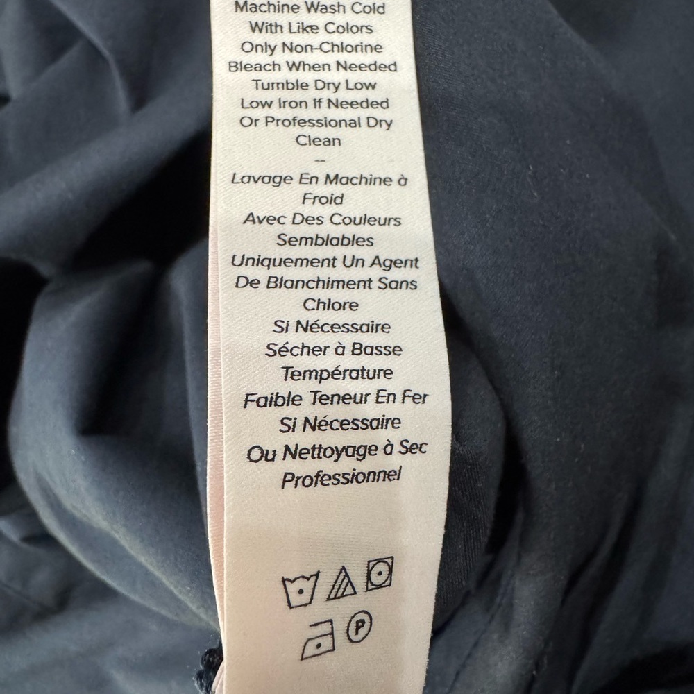 Cinq à Sept Navy Macaulay Wrap Mini Shirtdress size 8 - Picture 6 of 7